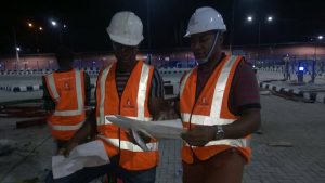 charykel engineers at a steel construction site